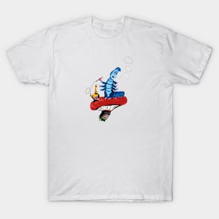 Classic Absolem Smoking Caterpillar Alice in Wonderland T-Shirt